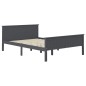 vidaXL Estructura de cama madera maciza de pino gris 140x200 cm vidaXL Estructura de cama madera maciza de pino gris 140x200 cm