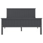 vidaXL Estructura de cama madera maciza de pino gris 140x200 cm vidaXL Estructura de cama madera maciza de pino gris 140x200 cm