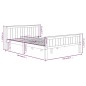 vidaXL Estructura de cama madera maciza de pino gris 140x200 cm vidaXL Estructura de cama madera maciza de pino gris 140x200 cm
