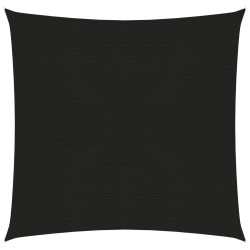 vidaXL Toldo de vela HDPE negro 160 g/m² 4,5x4,5 m