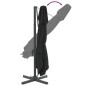 vidaXL Sombrilla colgante de doble techo negro 300x300 cm vidaXL Sombrilla colgante de doble techo negro 300x300 cm