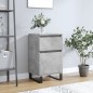 vidaXL Aparador madera de ingeniería gris hormigón 40x35x70 cm vidaXL Aparador madera de ingeniería gris hormigón 40x35x70 cm
