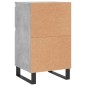 vidaXL Aparador madera de ingeniería gris hormigón 40x35x70 cm vidaXL Aparador madera de ingeniería gris hormigón 40x35x70 cm