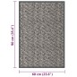 vidaXL Felpudo de nudo marrón claro 60x60 cm vidaXL Felpudo de nudo marrón claro 60x60 cm