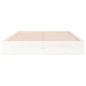 vidaXL Estructura de cama doble pequeña madera maciza blanca 120x190cm