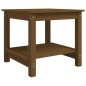 vidaXL Mesa de centro madera maciza de pino marrón miel 50x50x45 cm vidaXL Mesa de centro madera maciza de pino marrón miel 50x50x45 cm