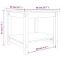 vidaXL Mesa de centro madera maciza de pino marrón miel 50x50x45 cm vidaXL Mesa de centro madera maciza de pino marrón miel 50x50x45 cm