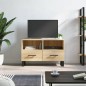 vidaXL Mueble para TV madera contrachapada roble ahumado 80x36x50 cm