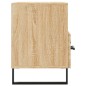 vidaXL Mueble para TV madera contrachapada roble ahumado 80x36x50 cm