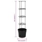 vidaXL Macetero para tomates polipropileno antracita Ø29,5x115 cm vidaXL Macetero para tomates polipropileno antracita Ø29,5x115 cm