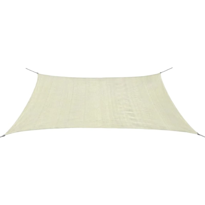 vidaXL Toldo de vela rectangular HDPE 2x4m crema vidaXL Toldo de vela rectangular HDPE 2x4m crema
