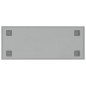 vidaXL Pizarra magnética de pared vidrio templado blanco 50x20 cm