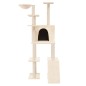 vidaXL Rascador para gatos con postes de sisal crema 166 cm vidaXL Rascador para gatos con postes de sisal crema 166 cm