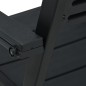 vidaXL Sillas de jardín 4 unidades HDPE aspecto de madera negro vidaXL Sillas de jardín 4 unidades HDPE aspecto de madera negro
