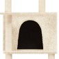 vidaXL Rascador para gatos con postes de sisal crema 166 cm vidaXL Rascador para gatos con postes de sisal crema 166 cm
