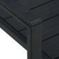 vidaXL Sillas de jardín 4 unidades HDPE aspecto de madera negro vidaXL Sillas de jardín 4 unidades HDPE aspecto de madera negro