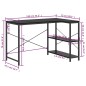vidaXL Escritorio de ordenador madera de ingeniería negro 110x72x70 cm vidaXL Escritorio de ordenador madera de ingeniería negro 110x72x70 cm