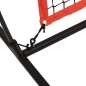 vidaXL Red de béisbol portátil poliéster negro y rojo 215x107x216 cm vidaXL Red de béisbol portátil poliéster negro y rojo 215x107x216 cm