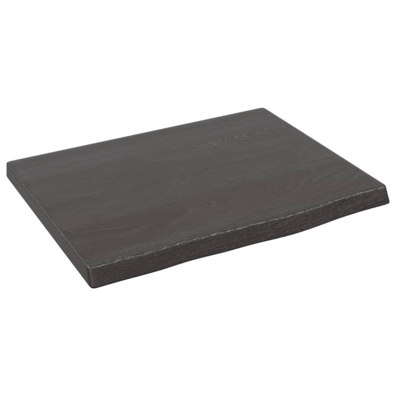 vidaXL Estante de pared madera roble tratada marrón oscuro 40x30x2 cm