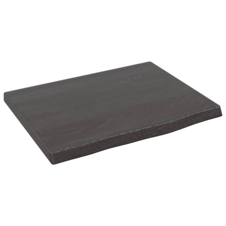 vidaXL Estante de pared madera roble tratada marrón oscuro 40x30x2 cm