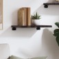 vidaXL Estante de pared madera roble tratada marrón oscuro 40x30x2 cm