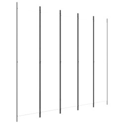  vidaXL Biombo divisor de 5 paneles de tela blanco 250x220 cm