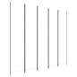  vidaXL Biombo divisor de 5 paneles de tela blanco 250x220 cm