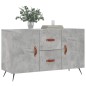 vidaXL Aparador de madera de ingeniería gris hormigón 100x36x60 cm vidaXL Aparador de madera de ingeniería gris hormigón 100x36x60 cm