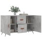 vidaXL Aparador de madera de ingeniería gris hormigón 100x36x60 cm vidaXL Aparador de madera de ingeniería gris hormigón 100x36x60 cm
