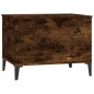 vidaXL Mesa de centro madera contrachapada roble ahumado 60x44,5x45 cm vidaXL Mesa de centro madera contrachapada roble ahumado 60x44,5x45 cm