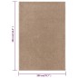 vidaXL Alfombra de pelo corto marrón 200x290 cm vidaXL Alfombra de pelo corto marrón 200x290 cm