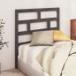 vidaXL Cabecero de cama madera maciza de pino gris 81x4x100 cm vidaXL Cabecero de cama madera maciza de pino gris 81x4x100 cm