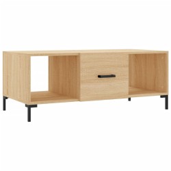 vidaXL Mesa de centro madera contrachapada roble Sonoma 102x50x40 cm