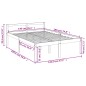 vidaXL Cama para personas mayores madera maciza pino blanca 140x190 cm vidaXL Cama para personas mayores madera maciza pino blanca 140x190 cm