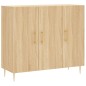 vidaXL Aparador de madera de ingeniería roble Sonoma 90x34x80 cm vidaXL Aparador de madera de ingeniería roble Sonoma 90x34x80 cm