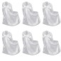 Set de 6 Fundas blancas para sillas, banquetes y bodas