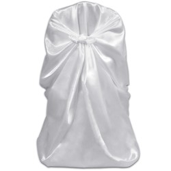 Set de 6 Fundas blancas para sillas, banquetes y bodas