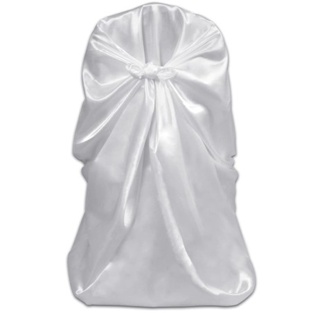 Set de 6 Fundas blancas para sillas, banquetes y bodas