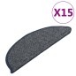 vidaXL Alfombras de peldaños de escalera 15 uds azul oscuro 56x17x3 cm vidaXL Alfombras de peldaños de escalera 15 uds azul oscuro 56x17x3 cm