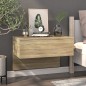 vidaXL Mesita de noche de pared roble Sonoma vidaXL Mesita de noche de pared roble Sonoma