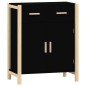 vidaXL Aparador de madera contrachapada negro 62x38x75 cm vidaXL Aparador de madera contrachapada negro 62x38x75 cm