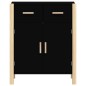 vidaXL Aparador de madera contrachapada negro 62x38x75 cm vidaXL Aparador de madera contrachapada negro 62x38x75 cm
