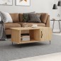 vidaXL Mesa de centro madera contrachapada roble Sonoma 90x50x40 cm