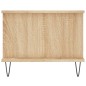 vidaXL Mesa de centro madera contrachapada roble Sonoma 90x50x40 cm