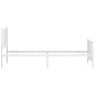 vidaXL Estructura cama metal con cabecero y pie cama blanca 100x200 cm vidaXL Estructura cama metal con cabecero y pie cama blanca 100x200 cm