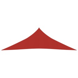 vidaXL Toldo de vela HDPE rojo 160 g/m² 4x4x5,8 m