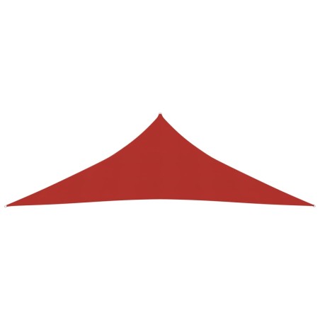 vidaXL Toldo de vela HDPE rojo 160 g/m² 4x4x5,8 m