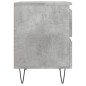vidaXL Mesita de noche madera de ingeniería gris hormigón 40x35x50 cm