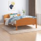 vidaXL Estructura de cama madera maciza pino marrón miel 120x200 cm vidaXL Estructura de cama madera maciza pino marrón miel 120x200 cm