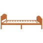 vidaXL Estructura de cama madera maciza pino marrón miel 120x200 cm vidaXL Estructura de cama madera maciza pino marrón miel 120x200 cm
